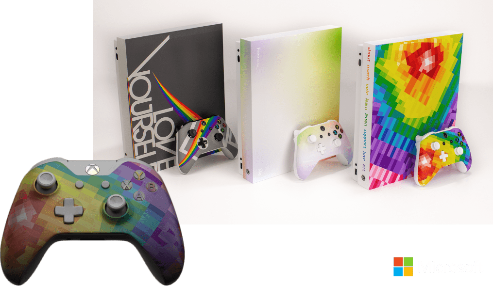 Xbox pride competition - winning designs